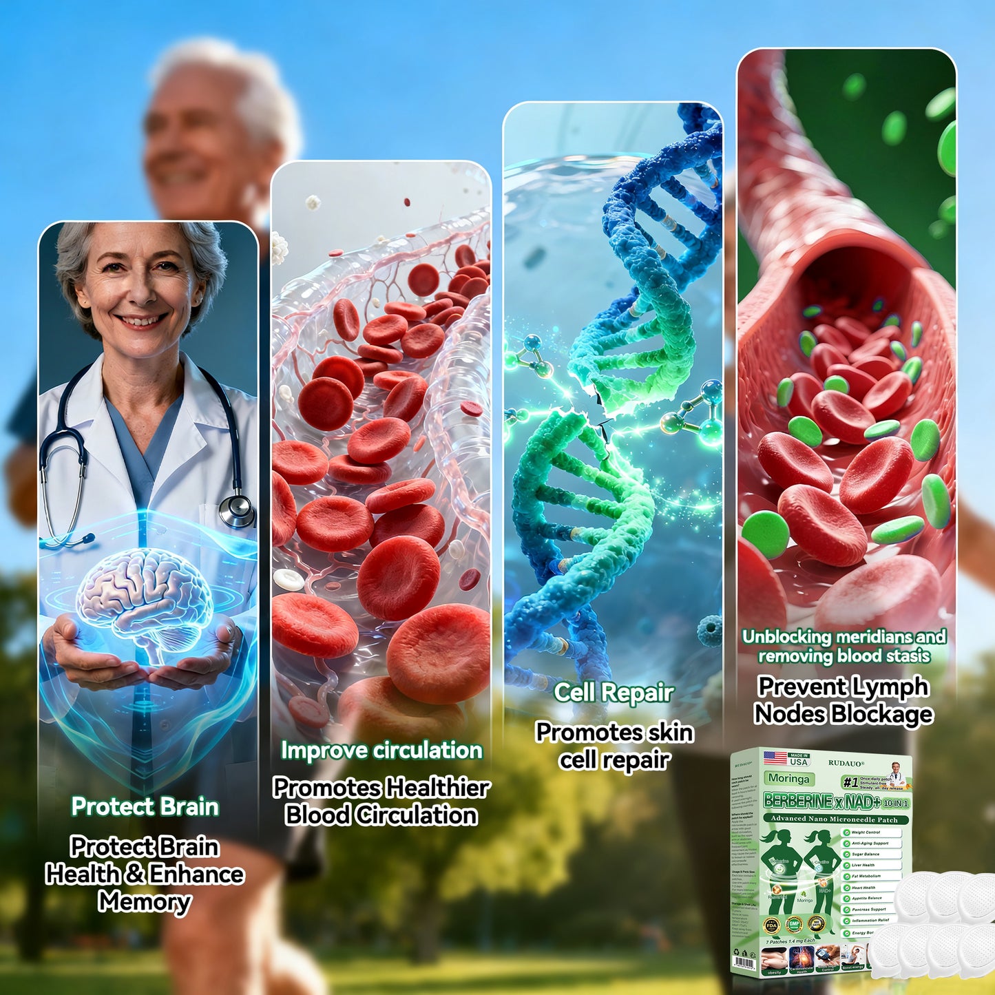 𝐎𝐟𝐟𝐢𝐜𝐢𝐚𝐥 𝐔𝐒 𝐒𝐭𝐨𝐫𝐞 | 🇺🇸🗽 𝐑𝐔𝐃𝑨𝑼𝑶® Moringa · Berberine × NAD+ 𝟏𝟎-𝐢𝐧-𝟏 𝐀𝐝𝐯𝐚𝐧𝐜𝐞𝐝 𝐍𝐚𝐧𝐨 𝐌𝐢𝐜𝐫𝐨𝐧𝐞𝐞𝐝𝐥𝐞 𝐏𝐚𝐭𝐜𝐡 — 𝐎𝐧𝐜𝐞 𝐃𝐚𝐢𝐥𝐲, 𝐕𝐢𝐬𝐢𝐛𝐥𝐞 𝐑𝐞𝐬𝐮𝐥𝐭𝐬 𝐢𝐧 𝟕 𝐃𝐚𝐲𝐬
