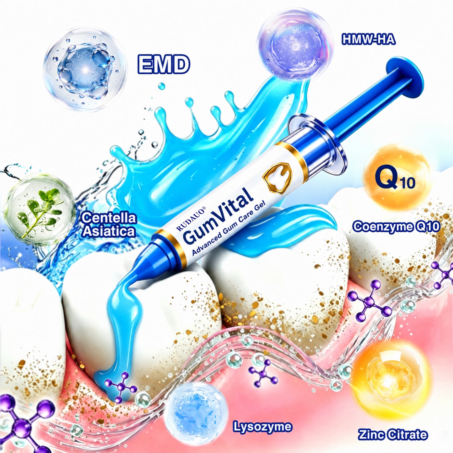 𝓡𝐔𝓓𝐀𝐔𝐎®🦷 GumVital Advanced Gum Care Gel + 🎁 FREE Gum Care Kit