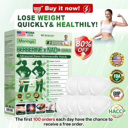 𝐎𝐟𝐟𝐢𝐜𝐢𝐚𝐥 𝐔𝐒 𝐒𝐭𝐨𝐫𝐞 | 🇺🇸🗽 𝐑𝐔𝐃𝑨𝑼𝑶® Moringa · Berberine × NAD+ 𝟏𝟎-𝐢𝐧-𝟏 𝐀𝐝𝐯𝐚𝐧𝐜𝐞𝐝 𝐍𝐚𝐧𝐨 𝐌𝐢𝐜𝐫𝐨𝐧𝐞𝐞𝐝𝐥𝐞 𝐏𝐚𝐭𝐜𝐡 — 𝐎𝐧𝐜𝐞 𝐃𝐚𝐢𝐥𝐲, 𝐕𝐢𝐬𝐢𝐛𝐥𝐞 𝐑𝐞𝐬𝐮𝐥𝐭𝐬 𝐢𝐧 𝟕 𝐃𝐚𝐲𝐬